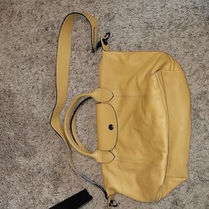 Longchamp le pliage cuir  small size Leather Bag